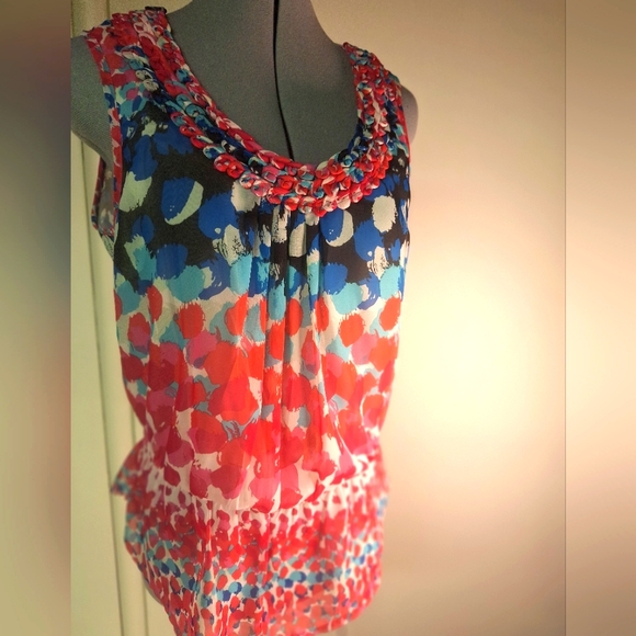 Black Rain Colorful Top Size Sm - Picture 2 of 9